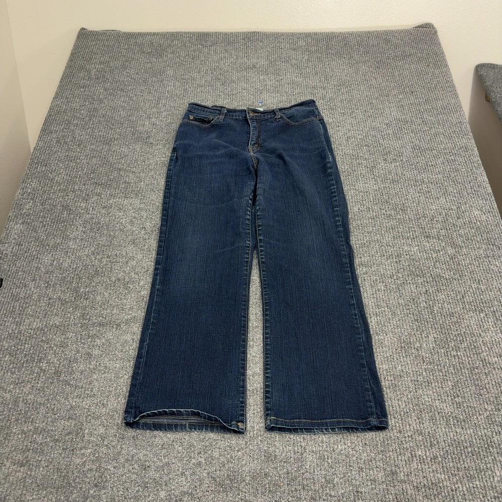 Levis Jeans Womens 12 Blue Cotton Perfectly Slimming Boot Cut 512 Casual Classic